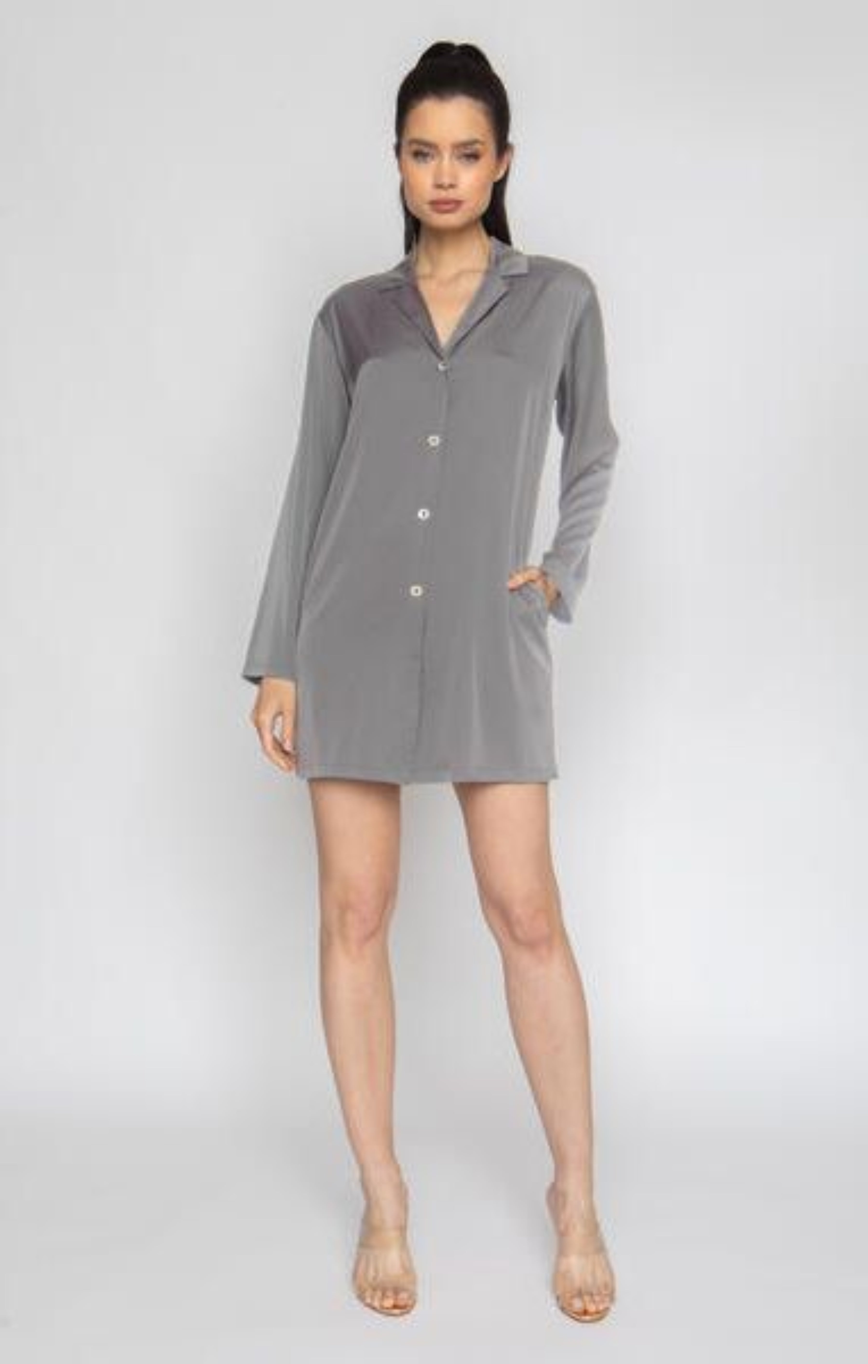 Smokey Grey Boyfriend Shirt