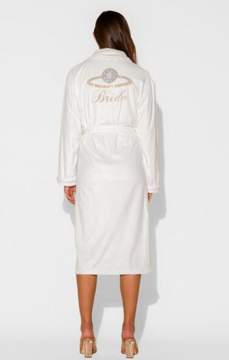 Bride with Ring Embellished Long Robe