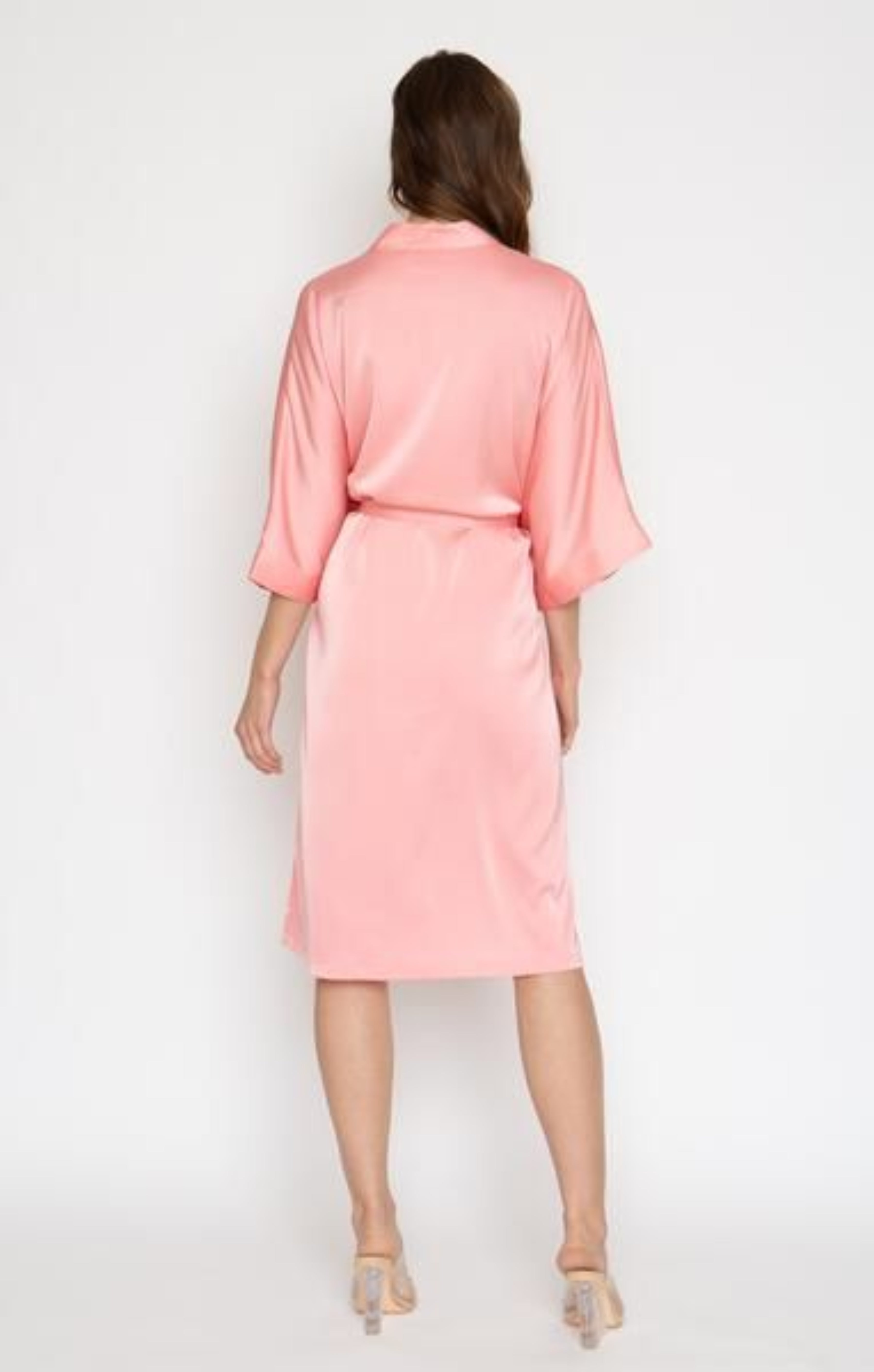 Rose Poly Silk Kimono