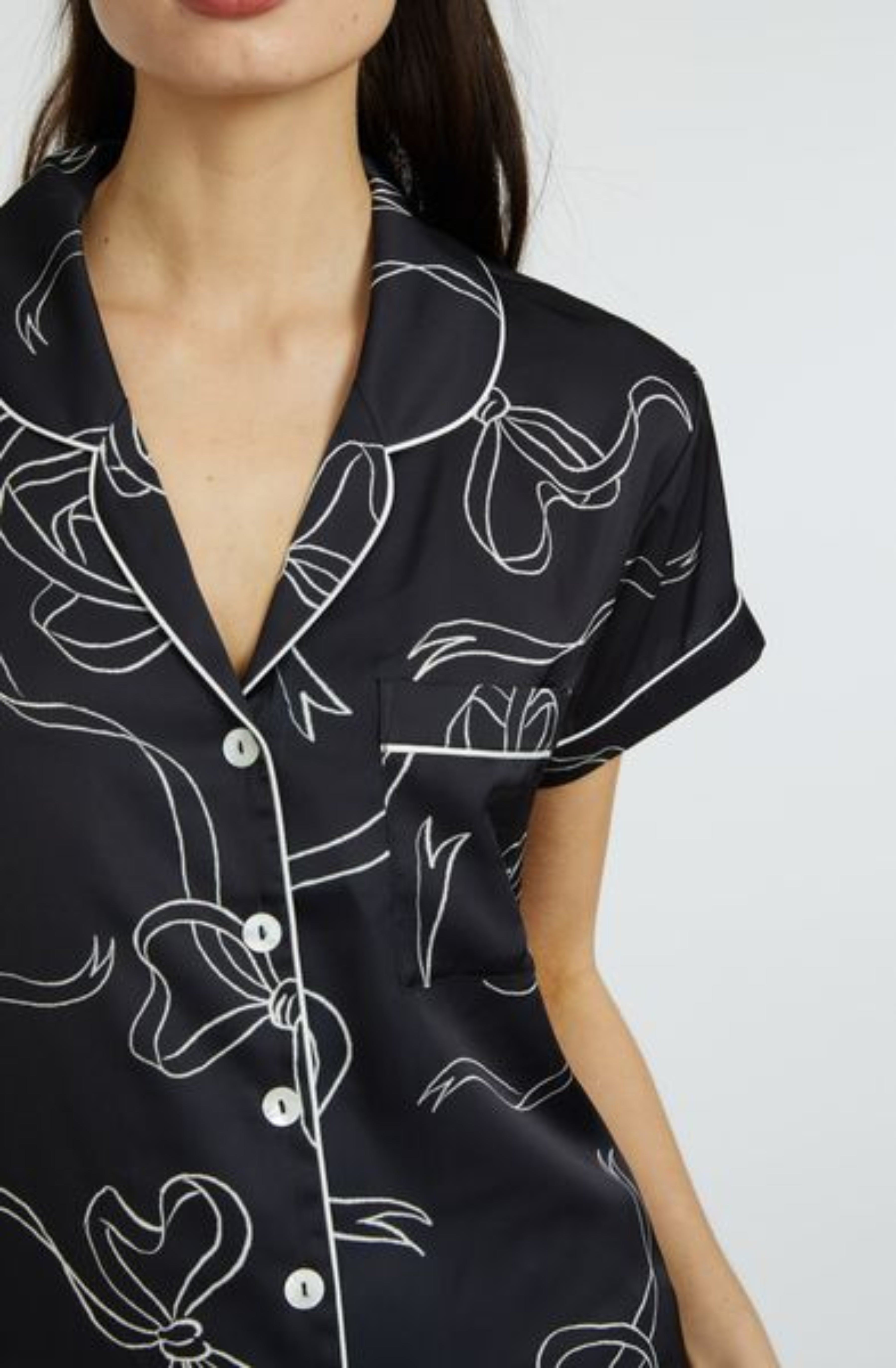 Bow Noir Short PJ