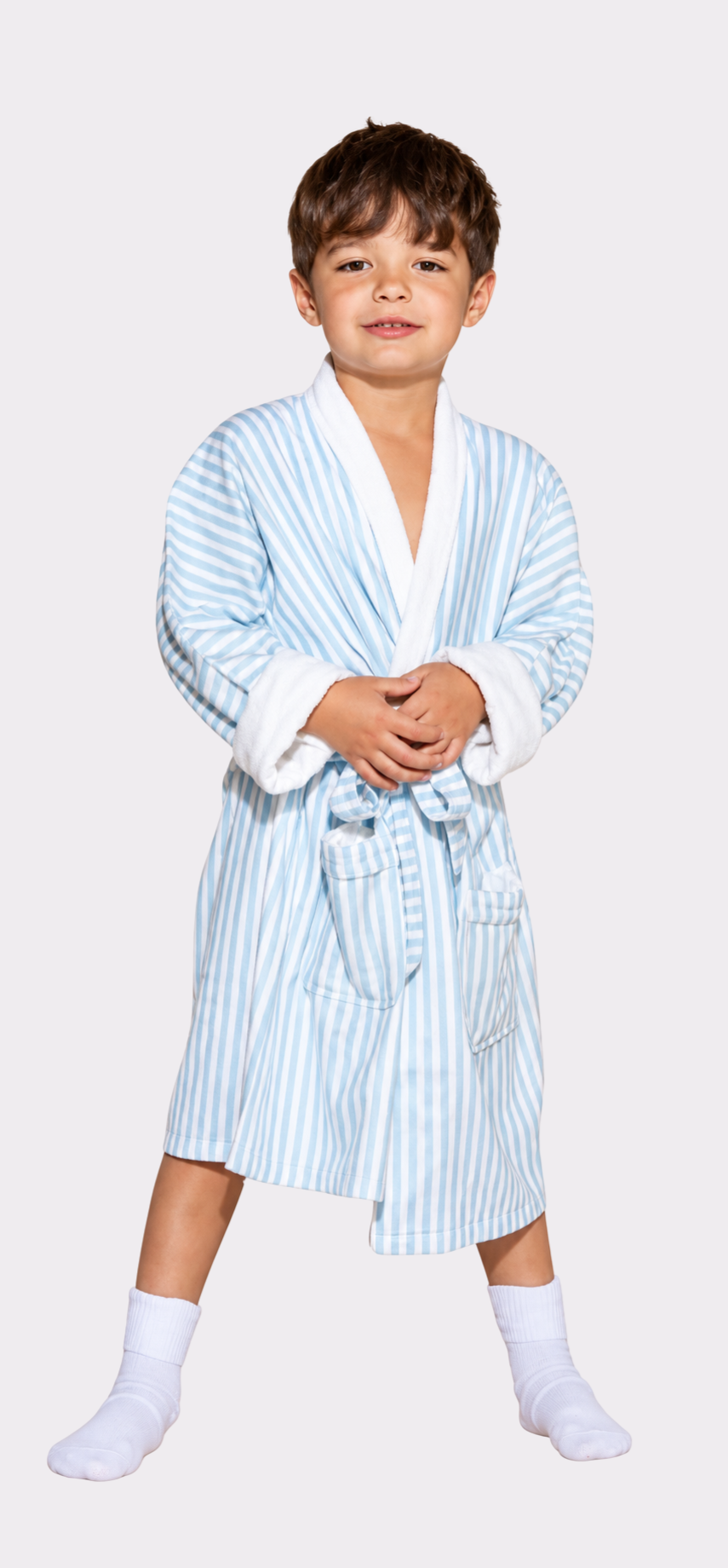 Blue Stripes w/ Prince Kids Robe
