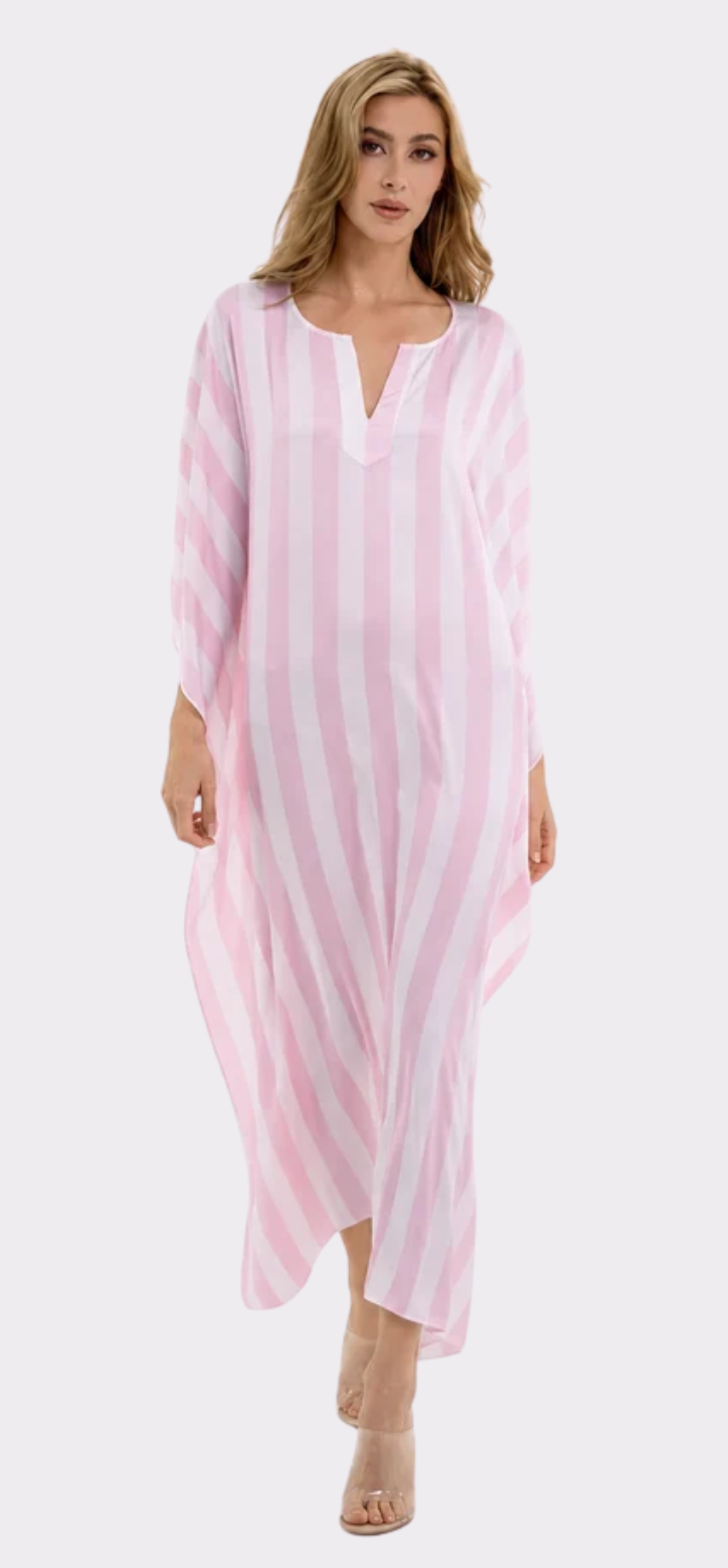 Cabana Pink Long Caftan