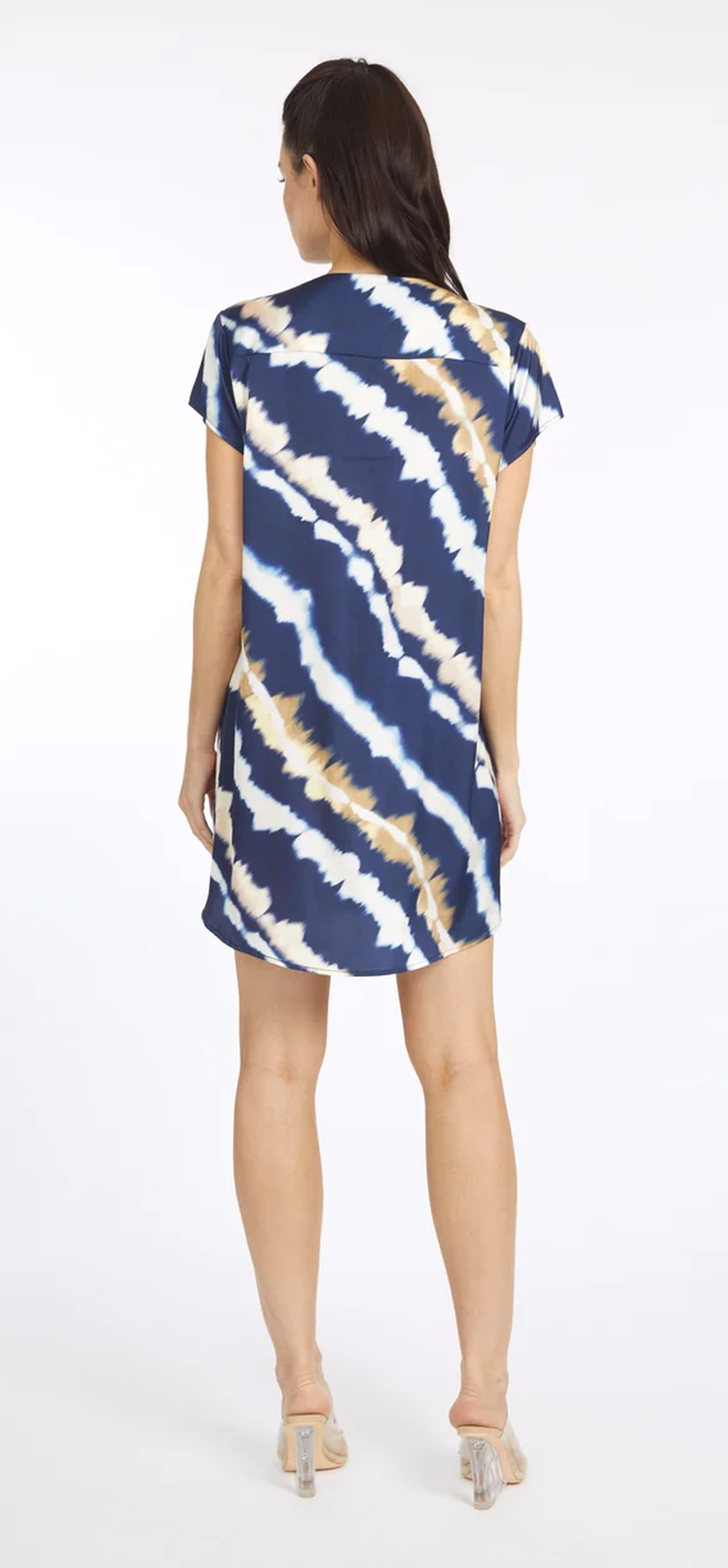 Mai Tai Moon Short Sleeve V Neck Dress