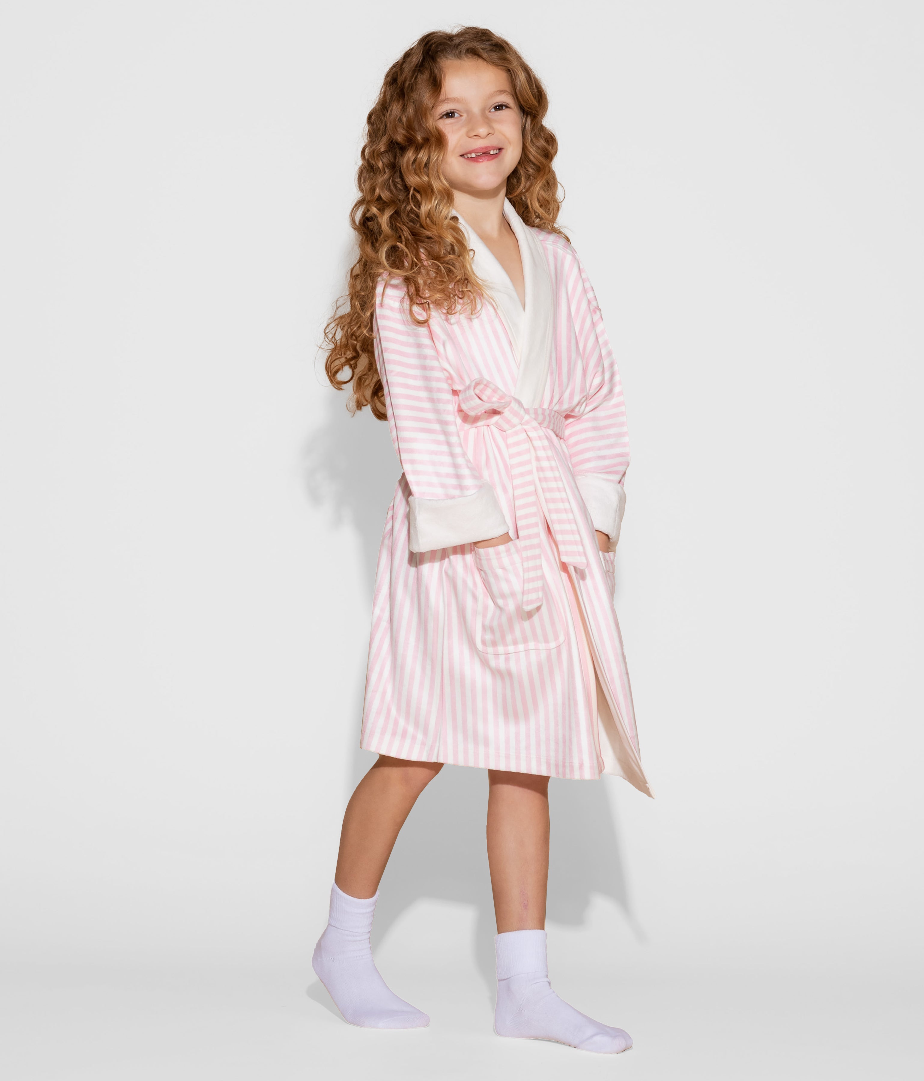 Pink Stripe w/ Princess Kids Robe – Wrap Up by VP