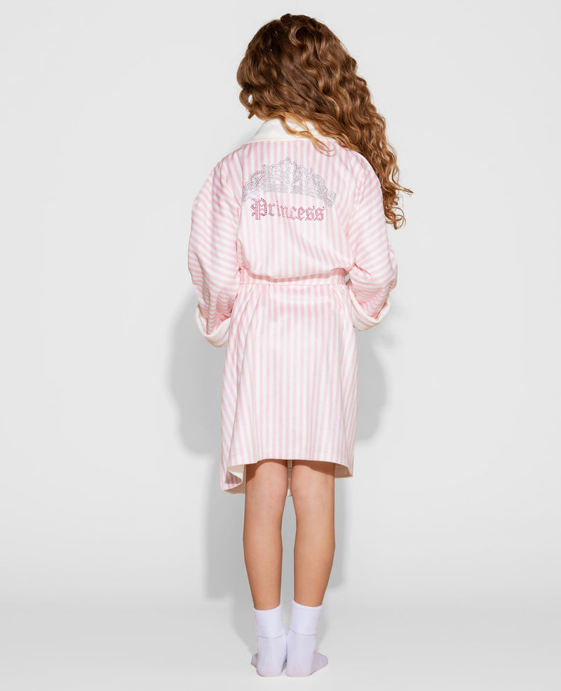 Pink Stripe w/ Princess Kids Robe