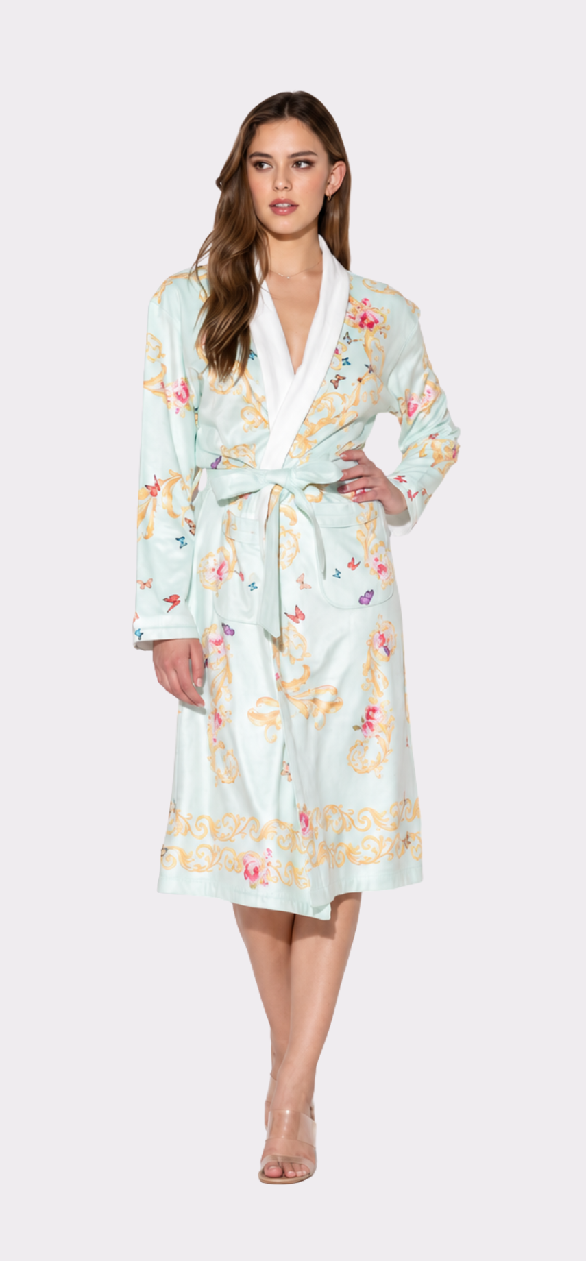 Blue Butterflies Long Robe