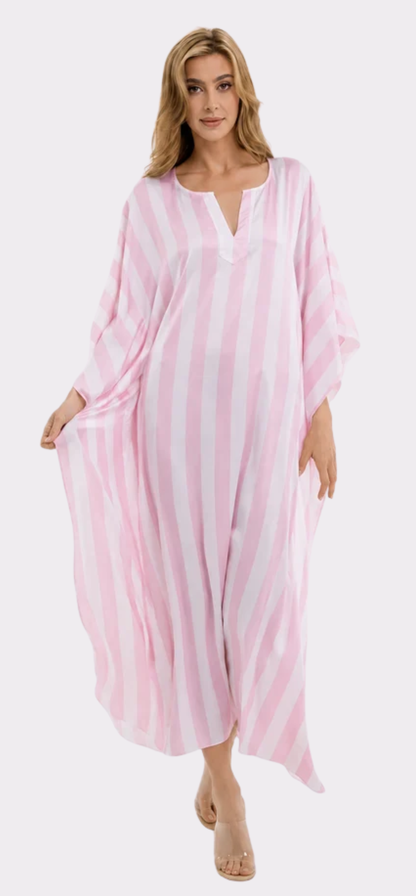 Cabana Pink Long Caftan