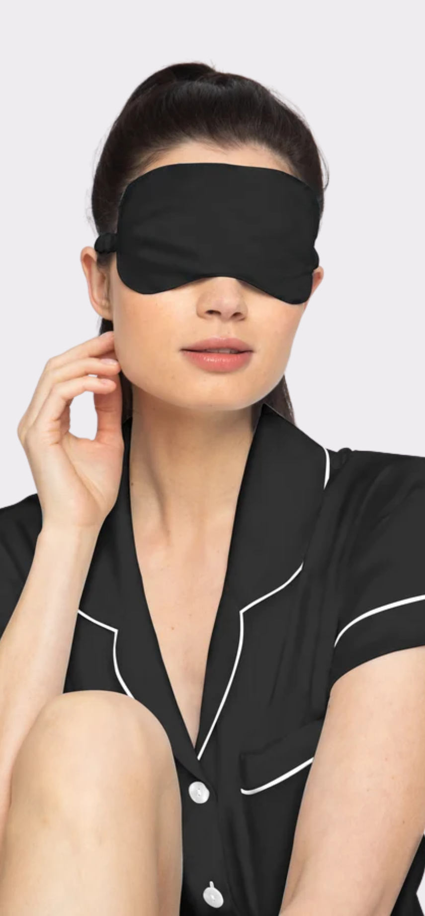 Noir Silky Eye Mask