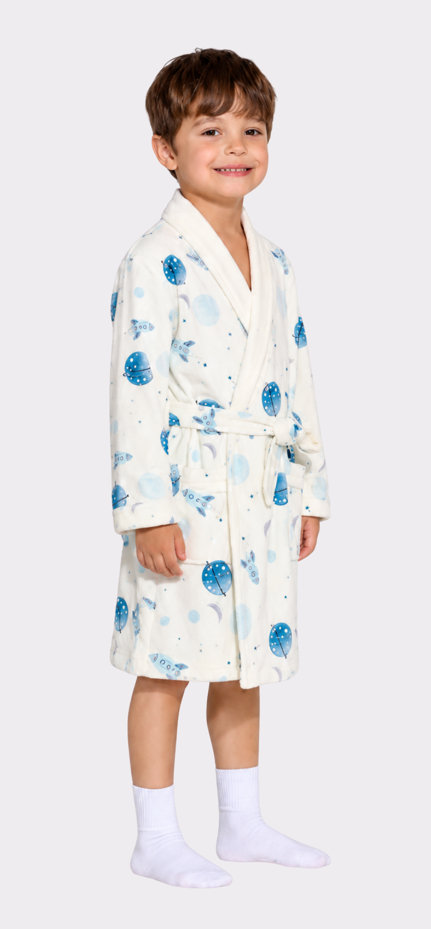 To The Moon & Back Kids Robe