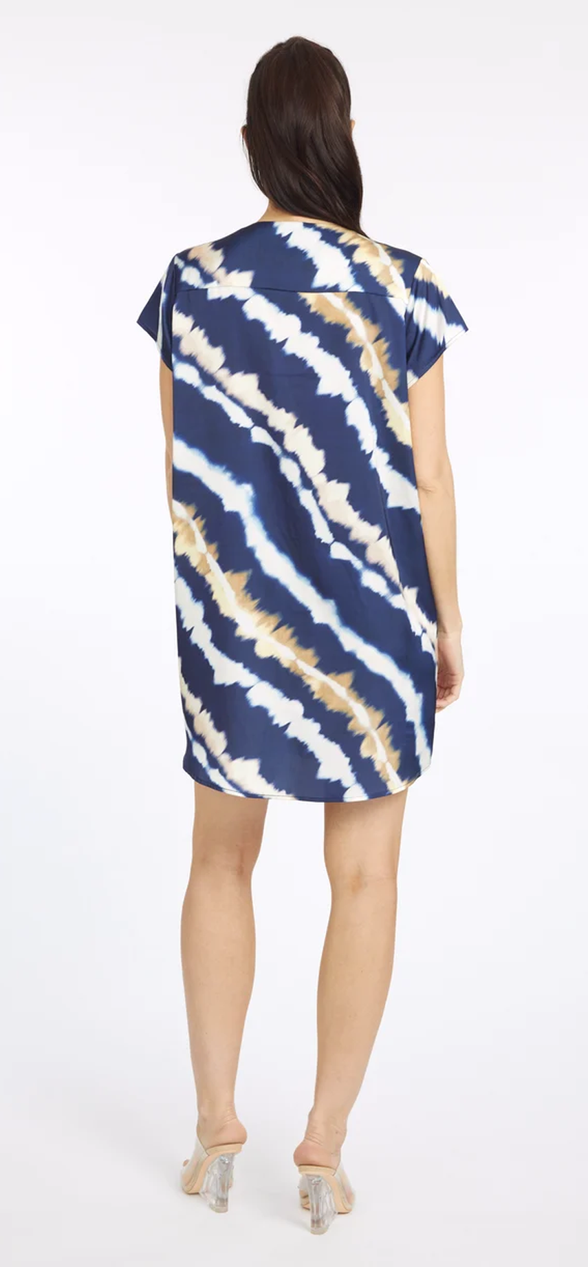 Mai Tai Moon Short Sleeve V Neck Dress