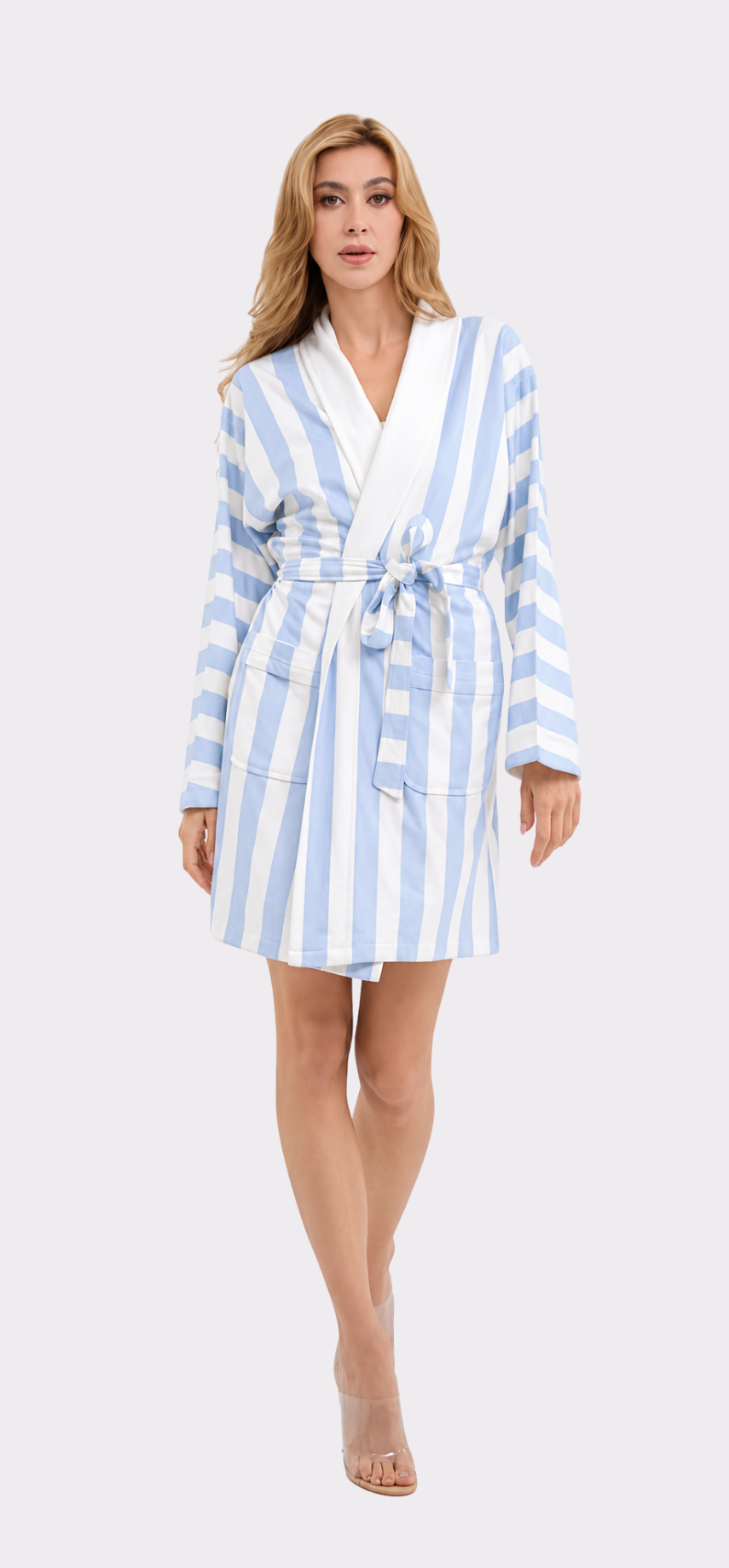 Cabana Blue Short Robe