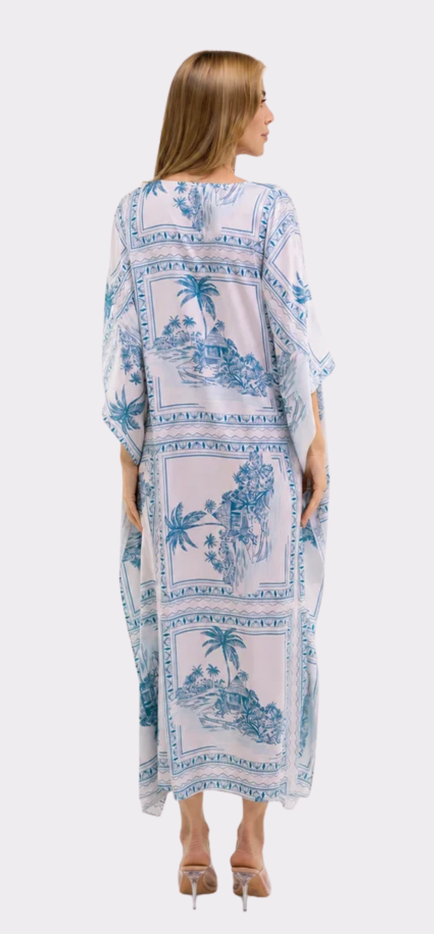 Bungalow Blue Long Caftan