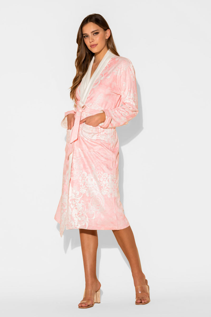Romantique Pink Long Robe