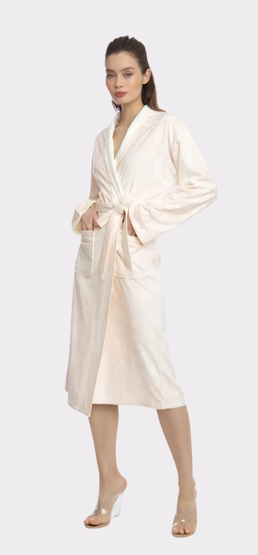 Bliss Rose Gold Long Robe