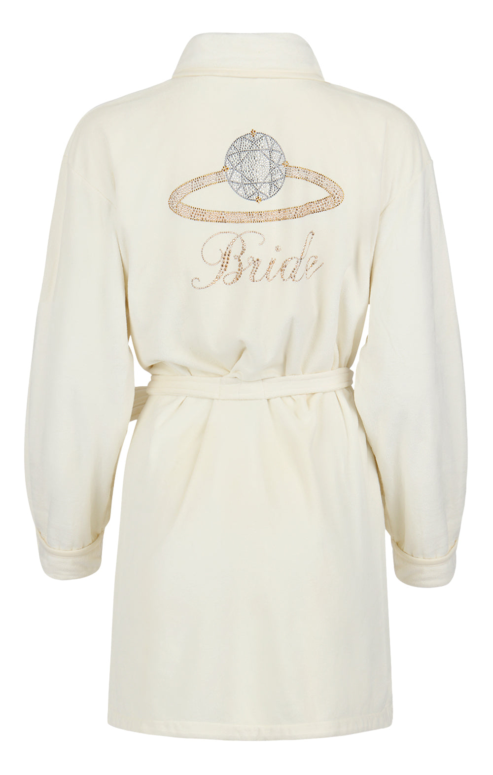 Bride and Ring Embellished Short Robe