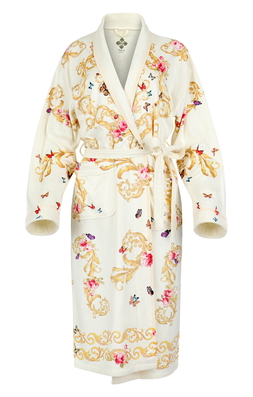 White Butterflies Long Robe