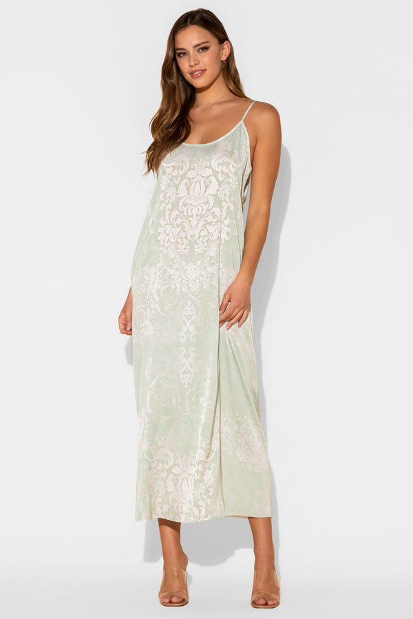 Romantique Green Long Chemise