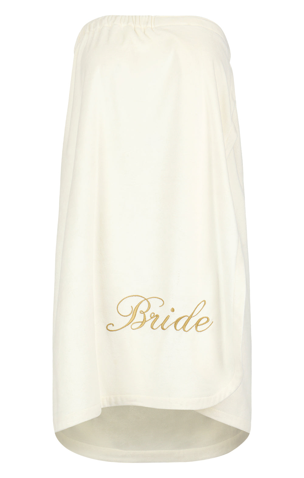 Bride Gold Embroidered Spa Wrap