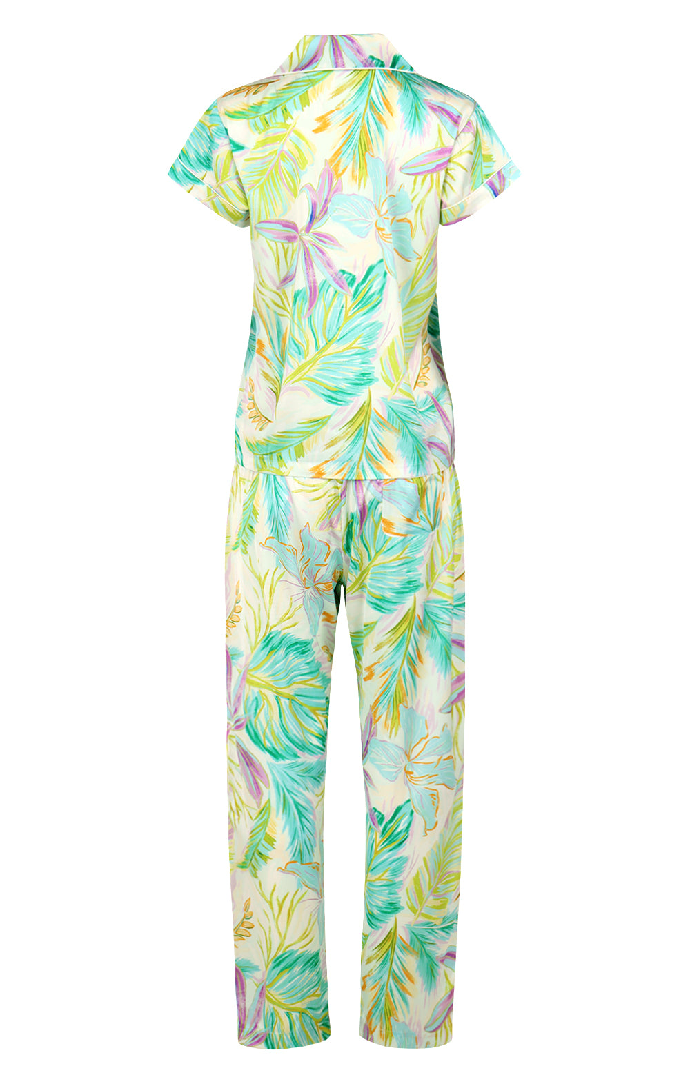 Bahamas Green Short Sleeve & Pant PJ Set