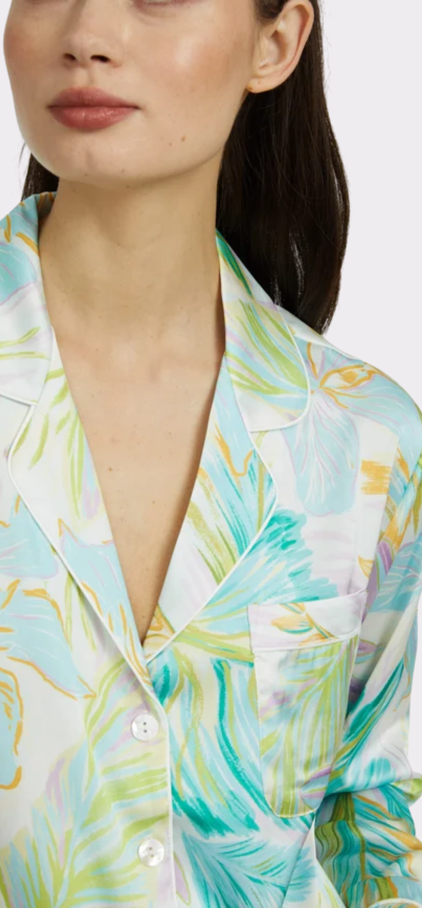 Bahamas Green Long PJ Set
