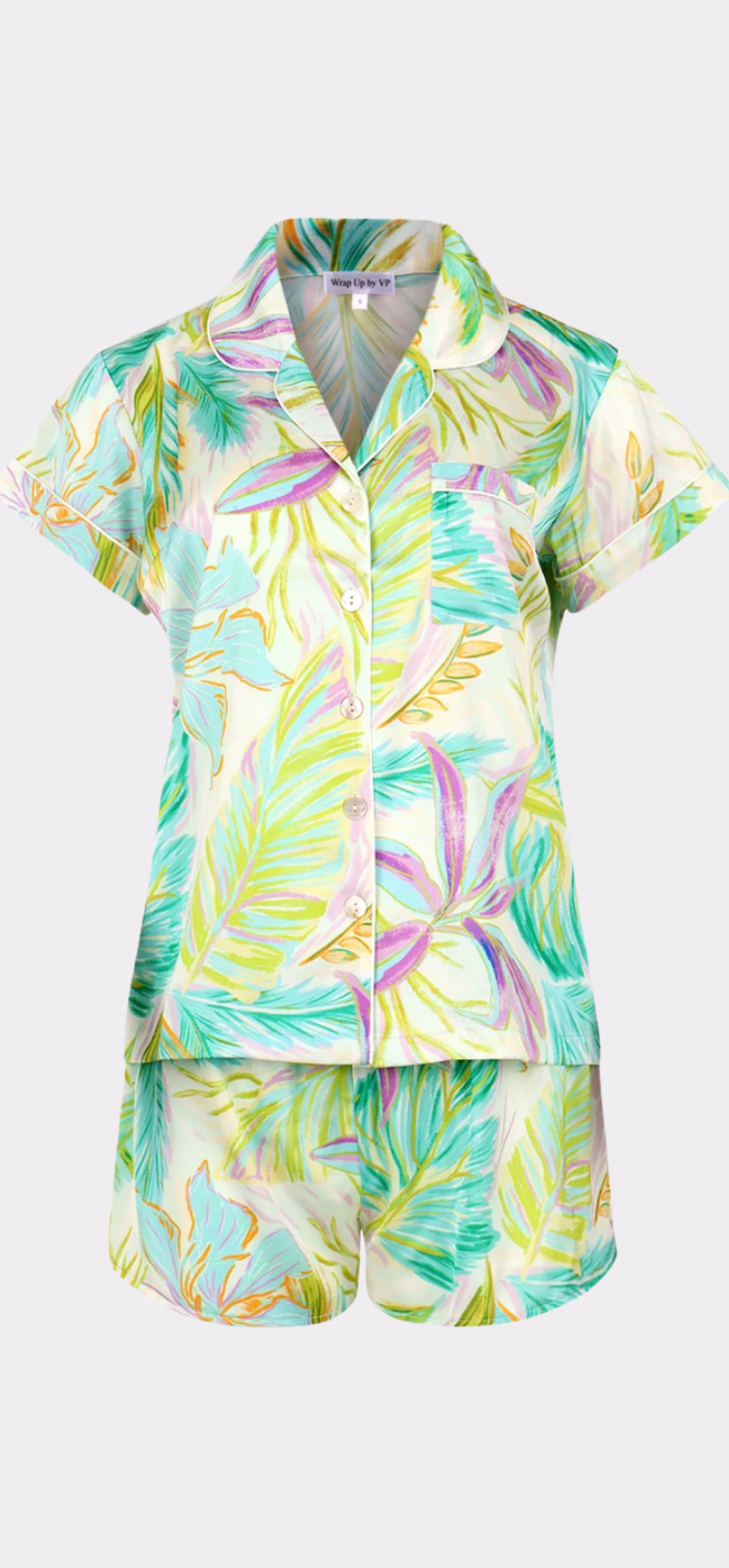 Bahamas Green Short PJ Set