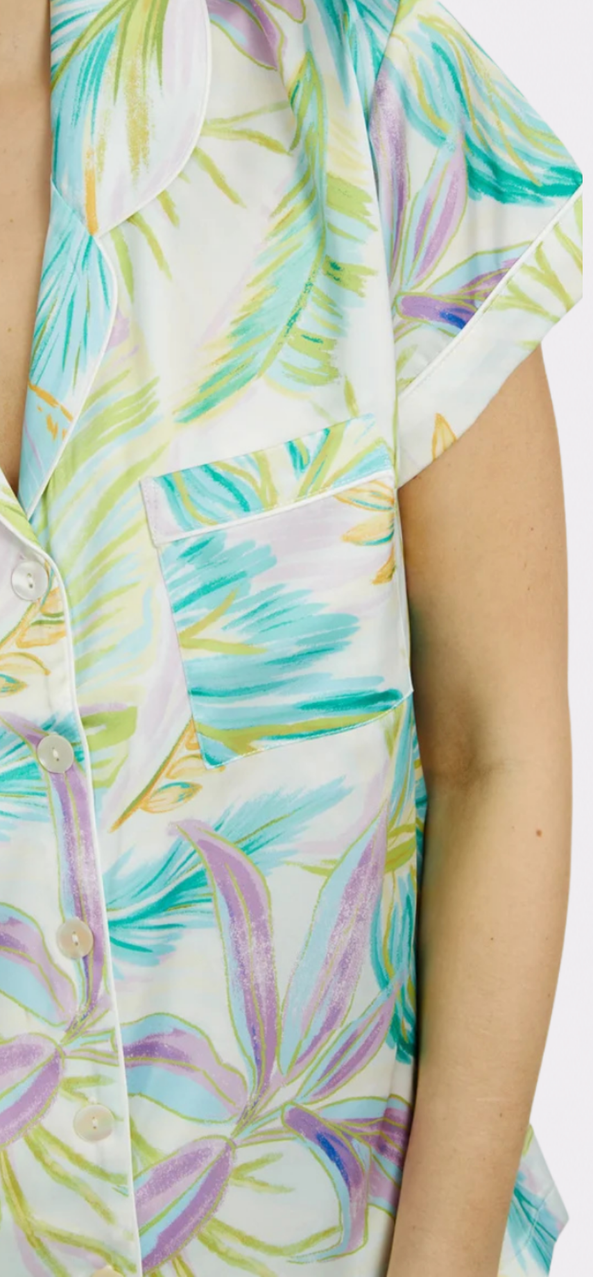 Bahamas Green Short PJ Set