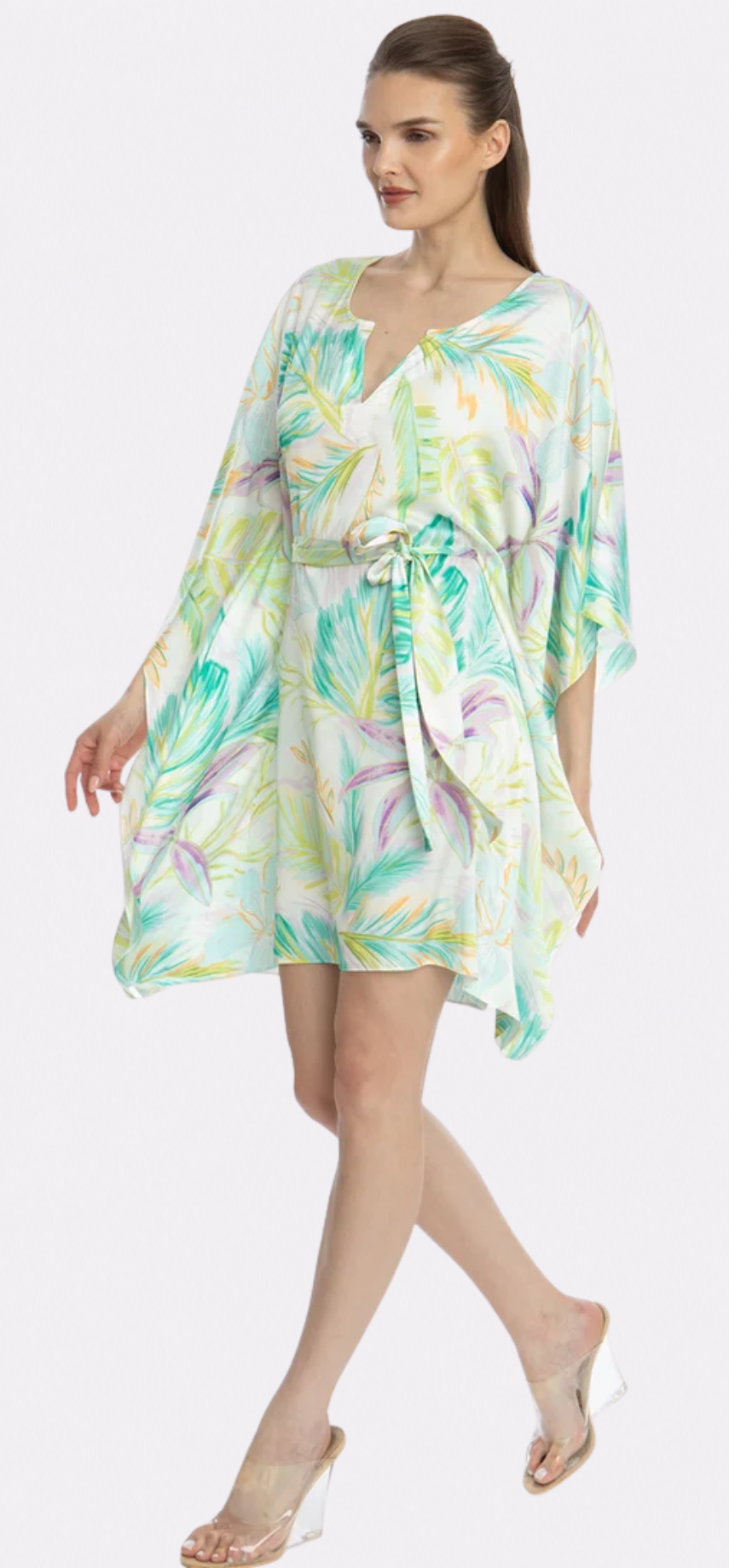 Bahamas Green Short Caftan