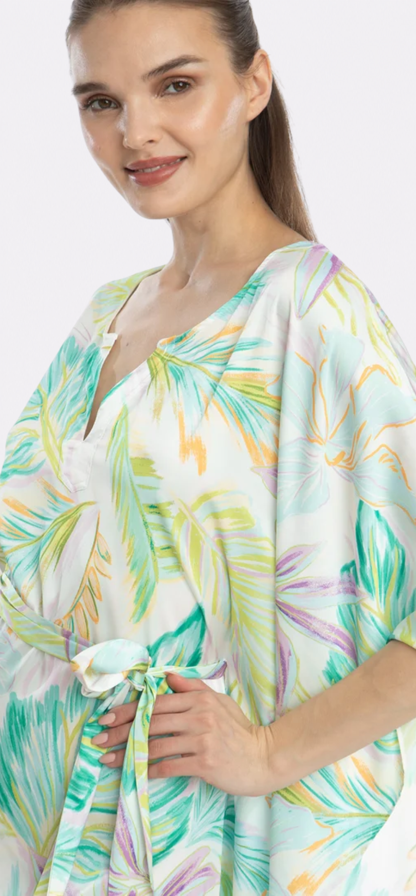 Bahamas Green Short Caftan
