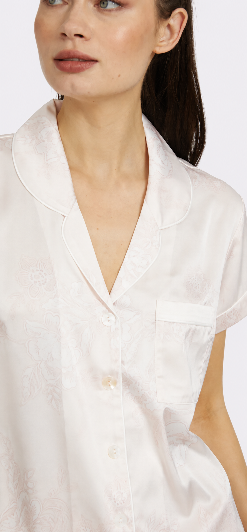 Bliss Rose Gold Short Sleeve & Pant PJ Set