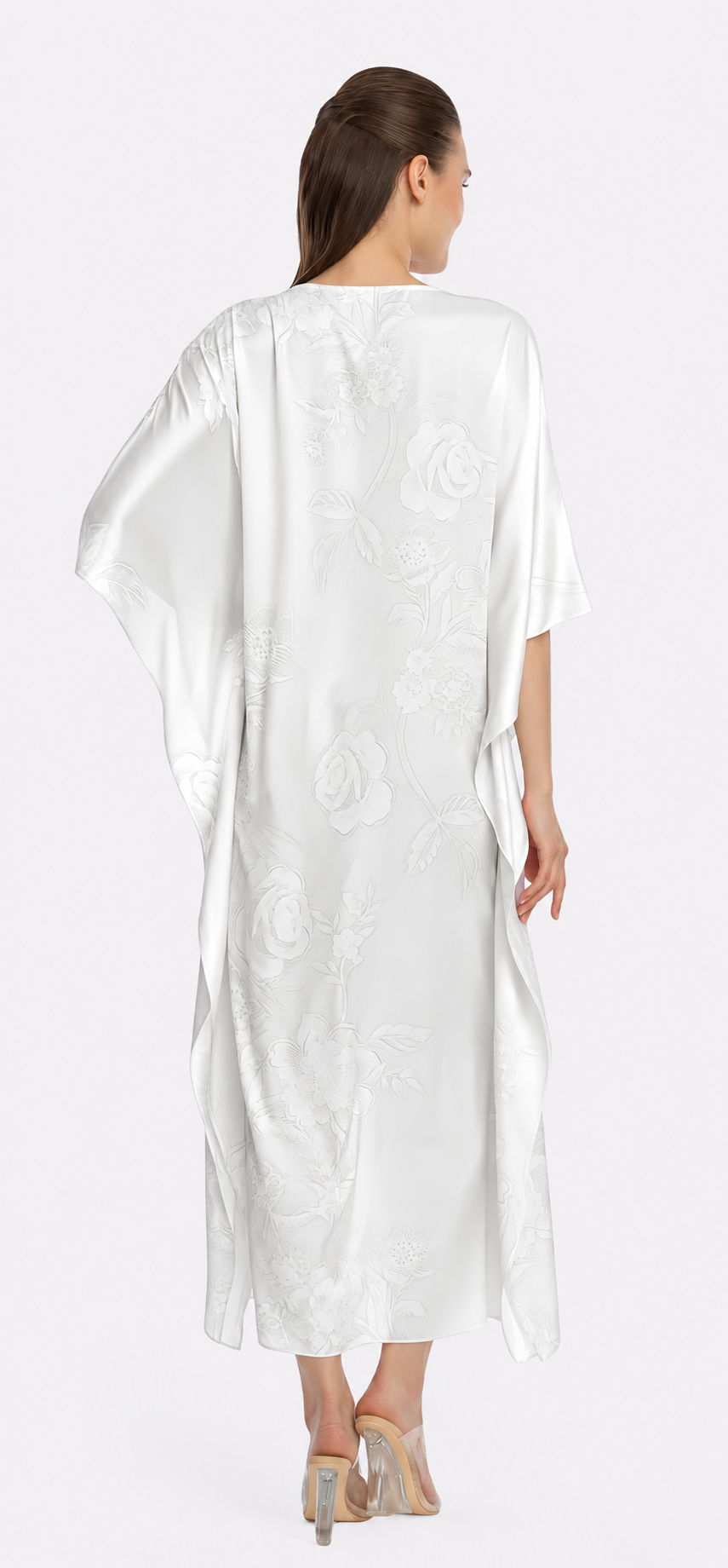 Bliss Angel White Long Caftan