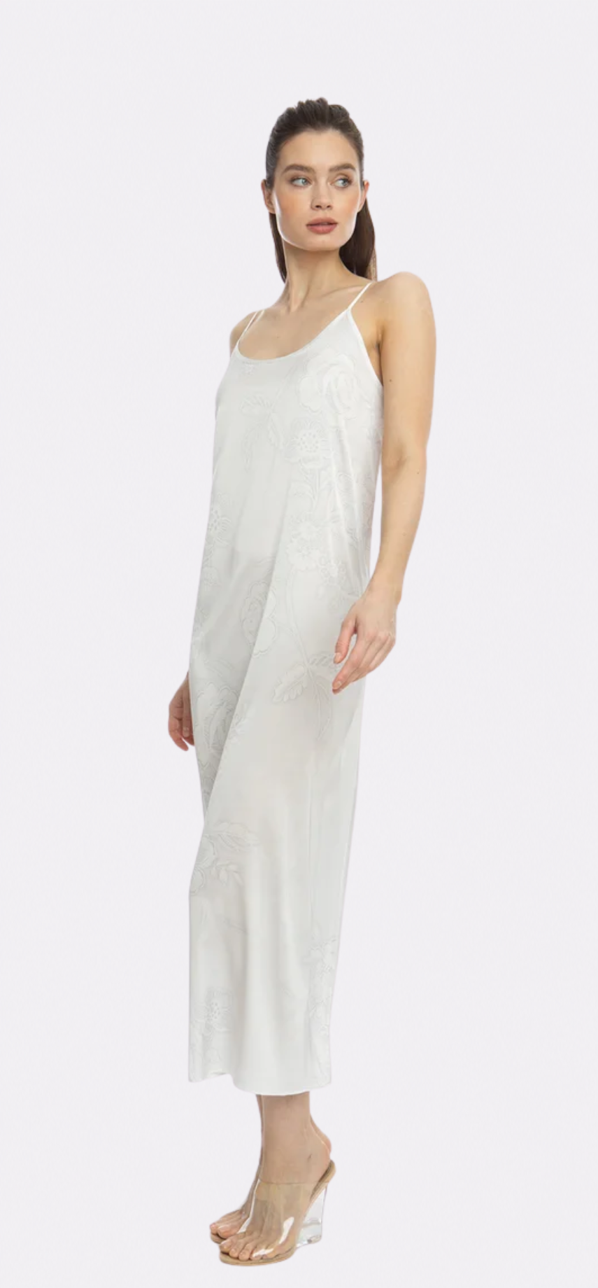 Bliss Angel White Long Chemise