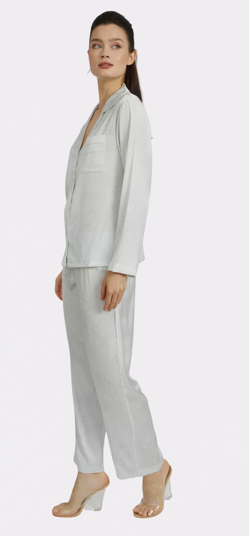Bliss Angel White Long PJ Set