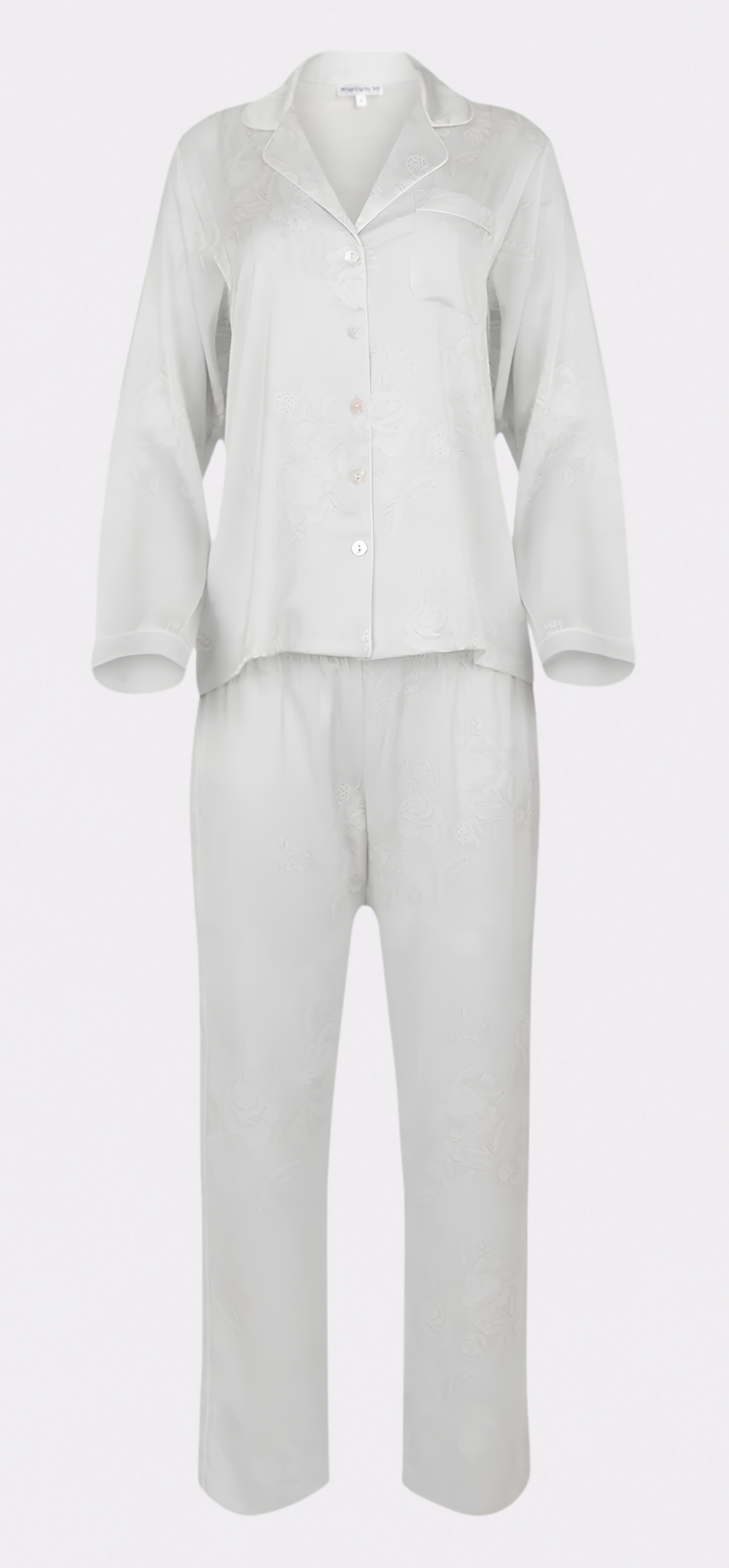 Bliss Angel White Long PJ Set
