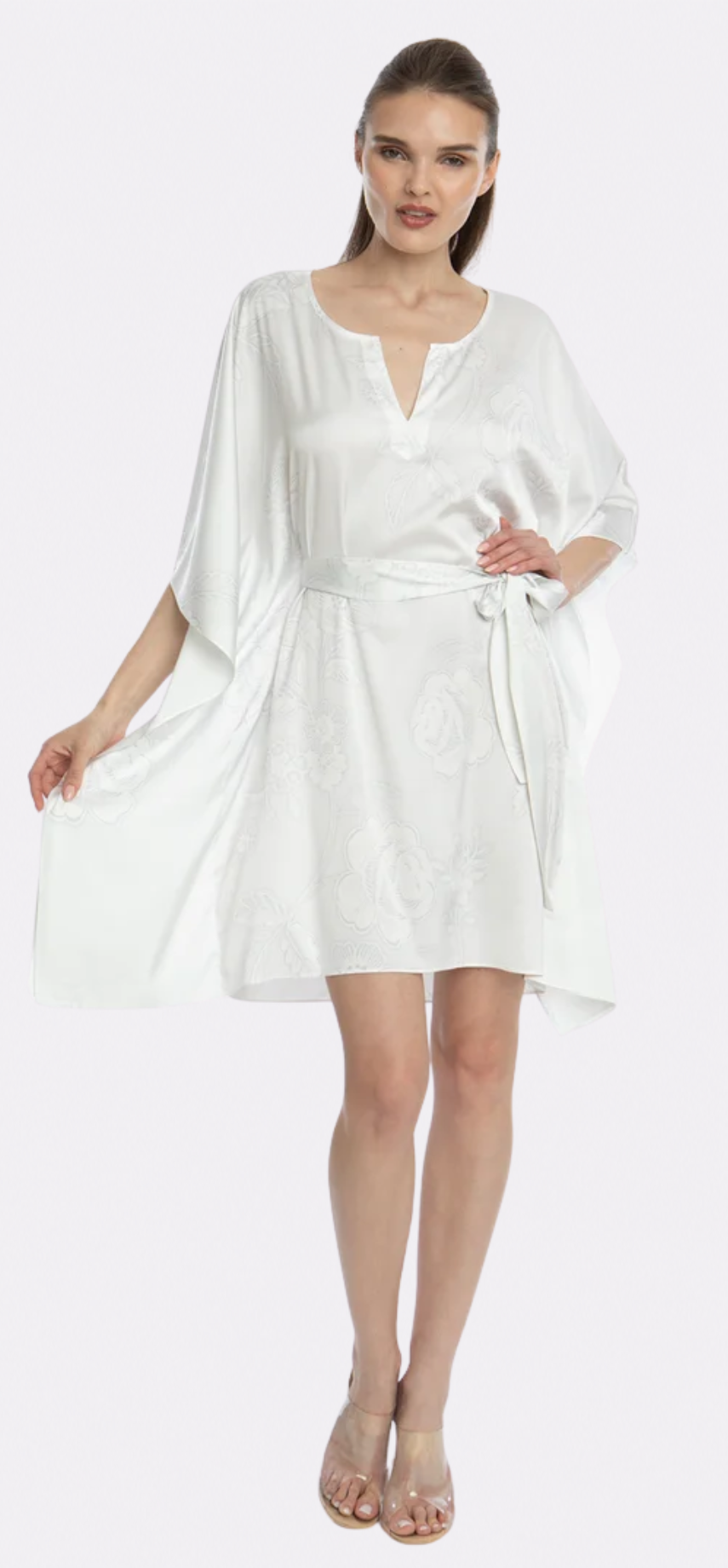 Bliss Angel White Short Caftan