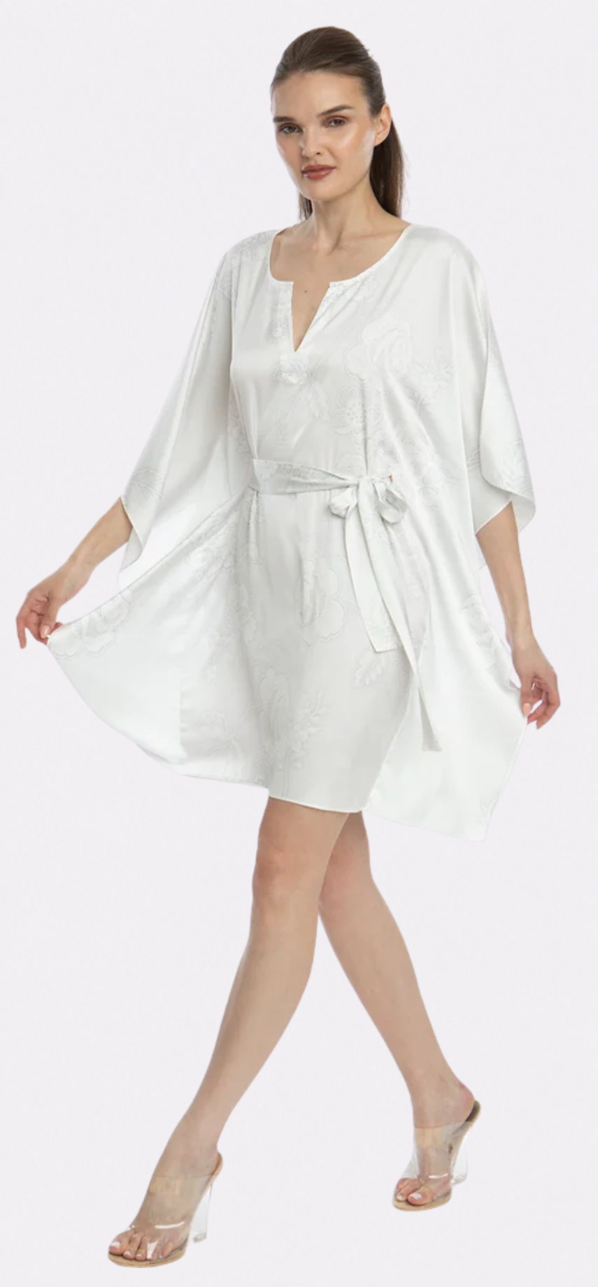 Bliss Angel White Short Caftan