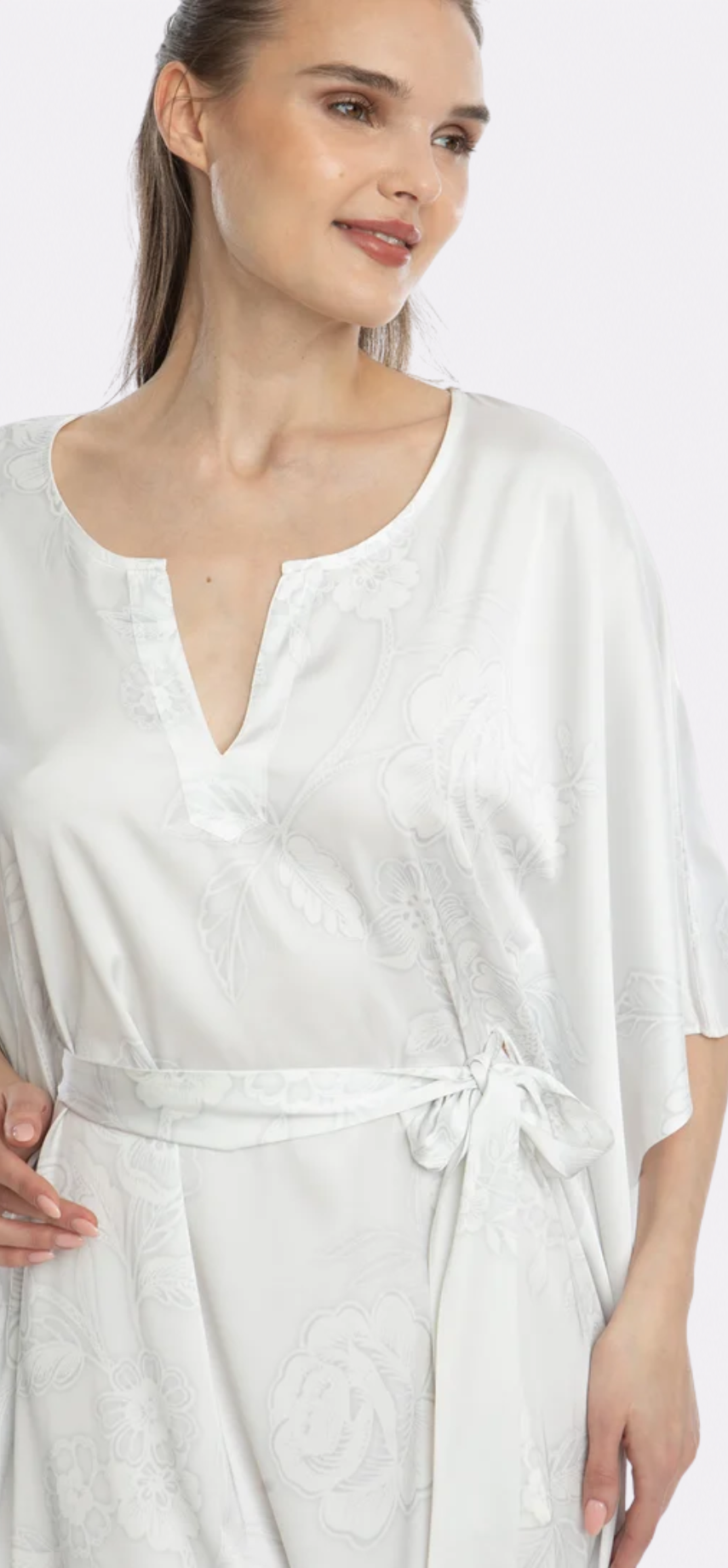 Bliss Angel White Short Caftan