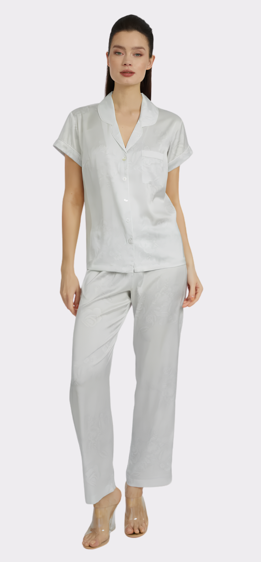 Bliss Angel White Short Sleeve & Pant PJ Set