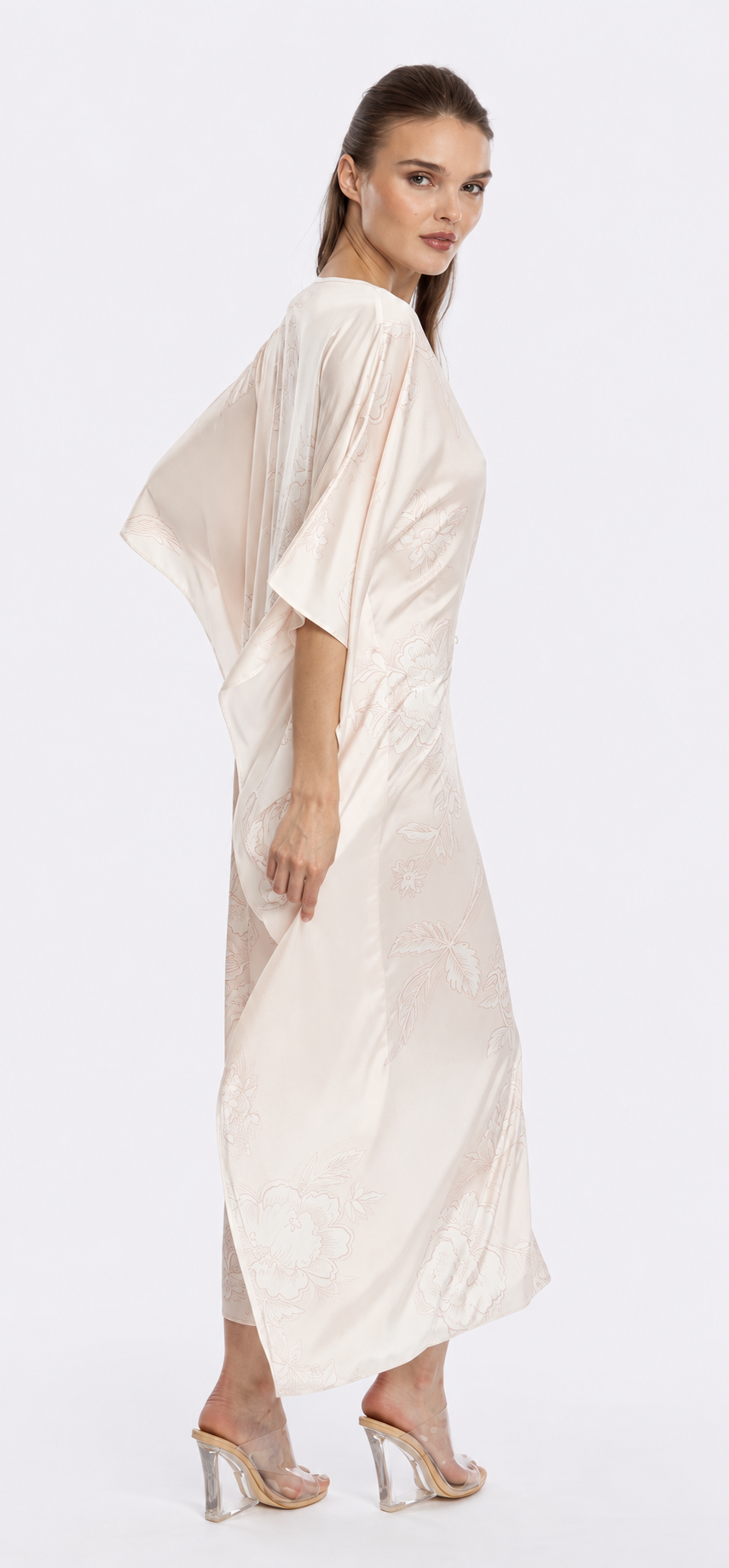 Bliss Rose Gold Long Caftan