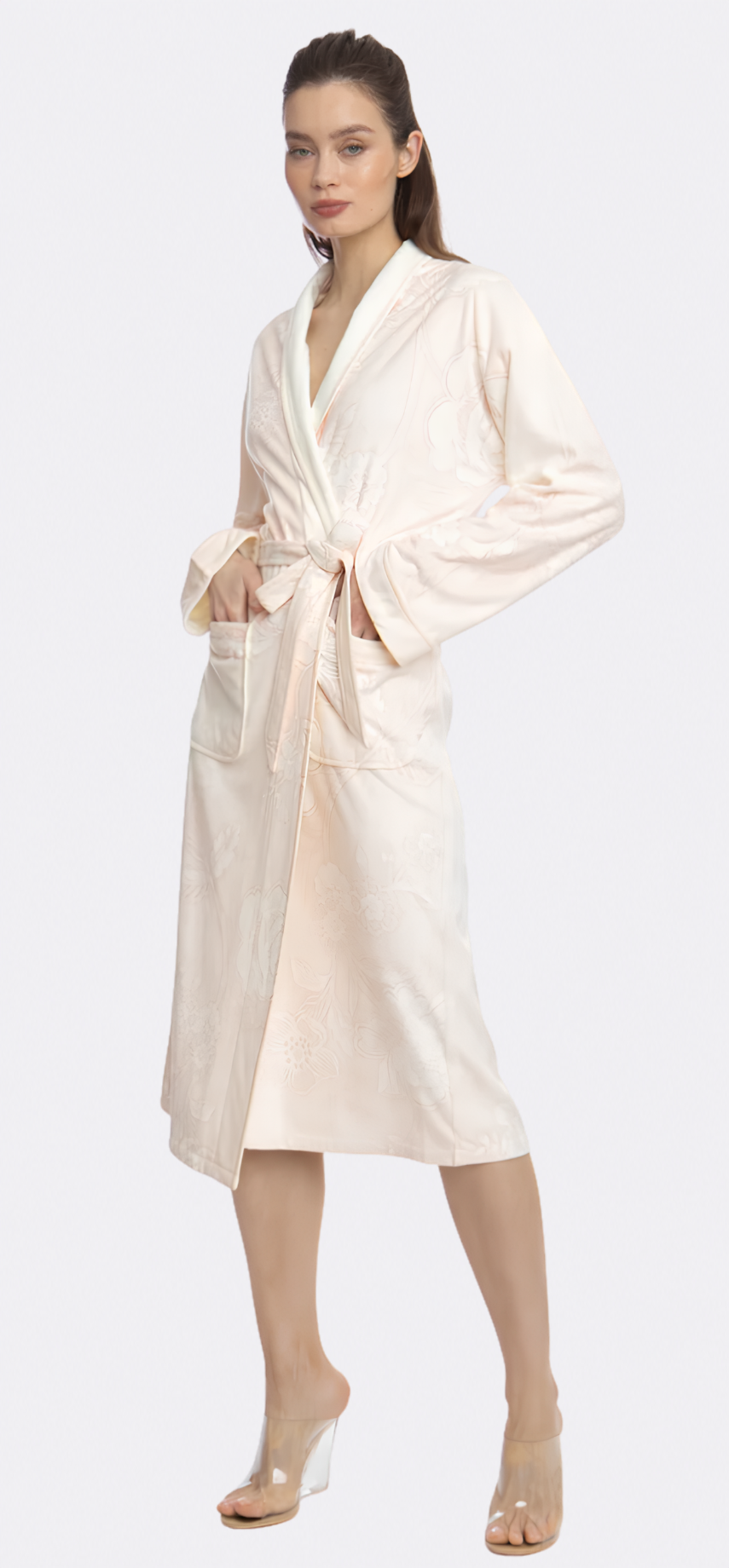 Bliss Rose Gold Long Robe