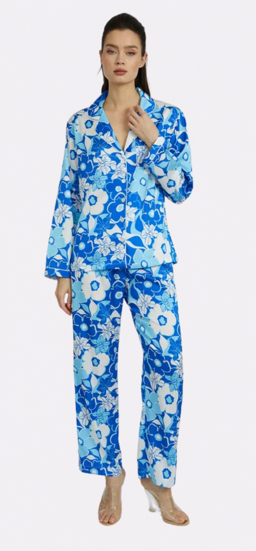 Blue Crush Long PJ Set