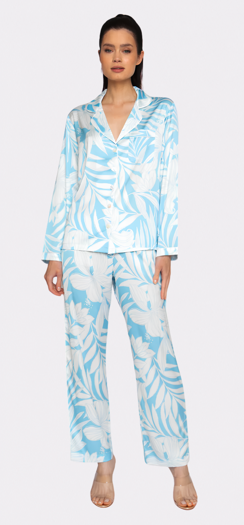 Blue Hawaii Long PJ Set