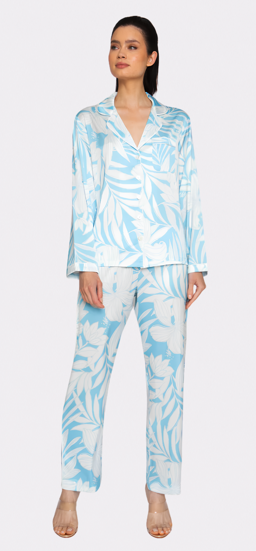 Blue Hawaii Long PJ Set