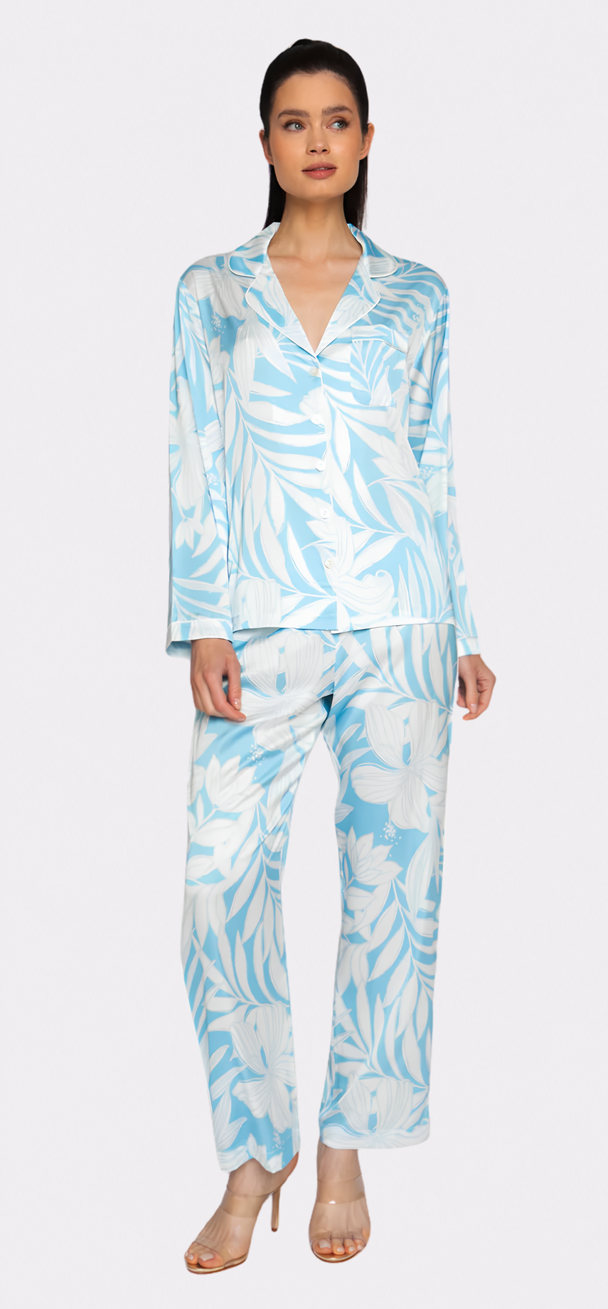 Blue Hawaii Long PJ Set