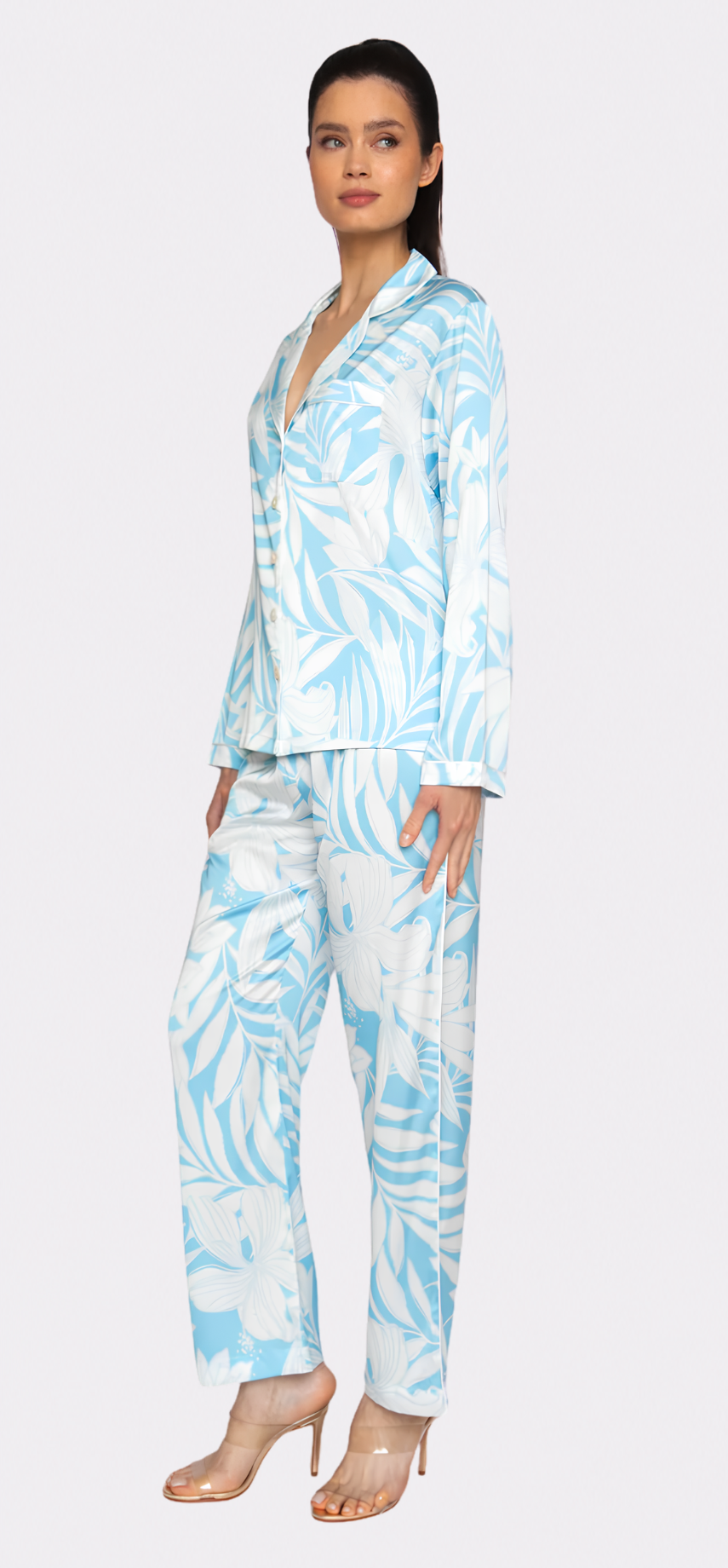 Blue Hawaii Long PJ Set