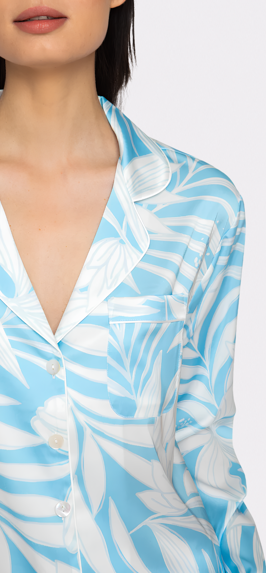 Blue Hawaii Long PJ Set