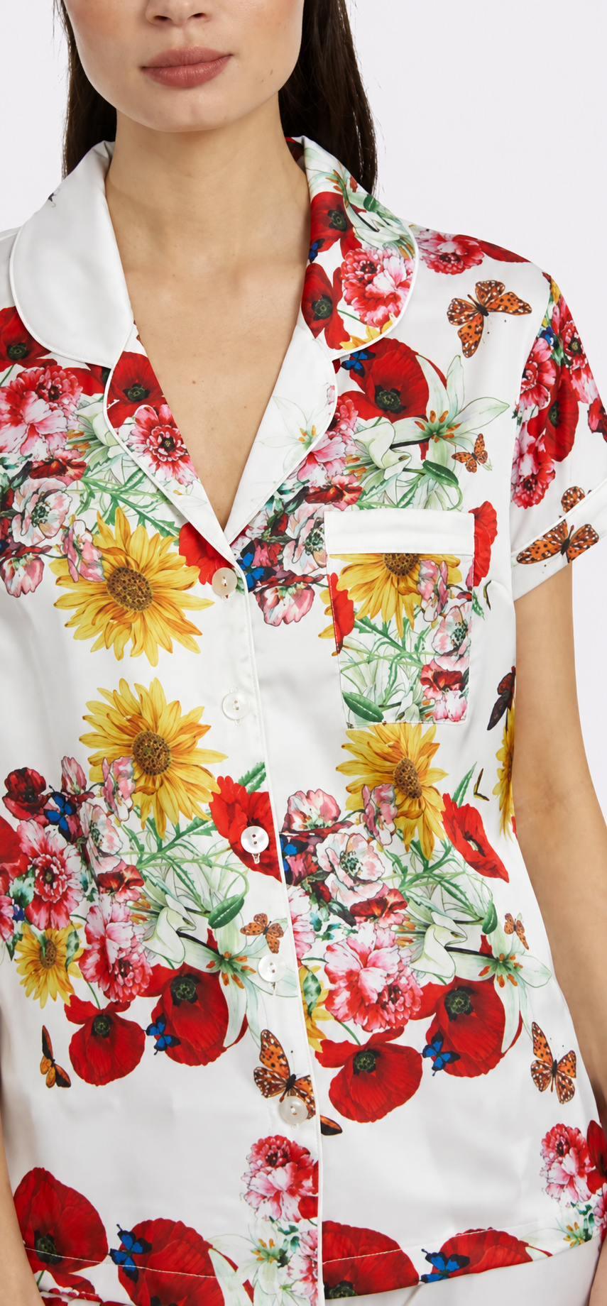 Bouquet Short Sleeve & Pant PJ Set
