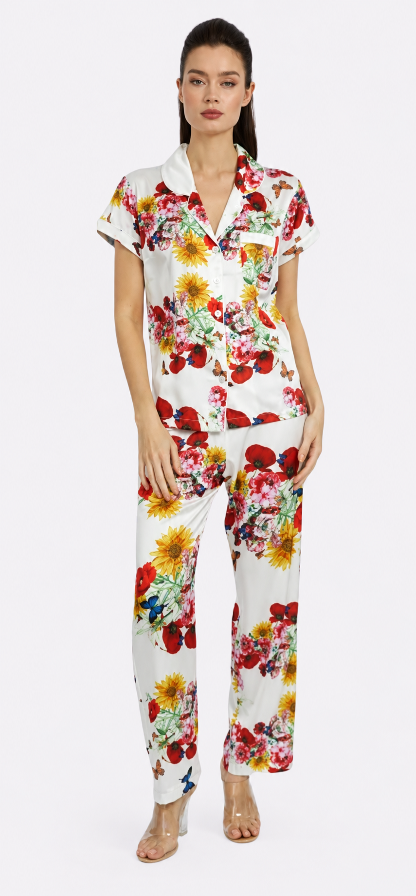 Bouquet Short Sleeve & Pant PJ Set