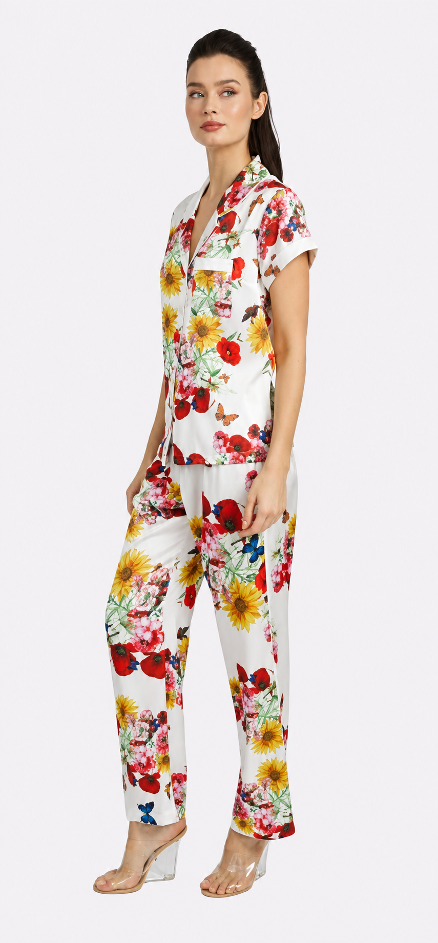 Bouquet Short Sleeve & Pant PJ Set