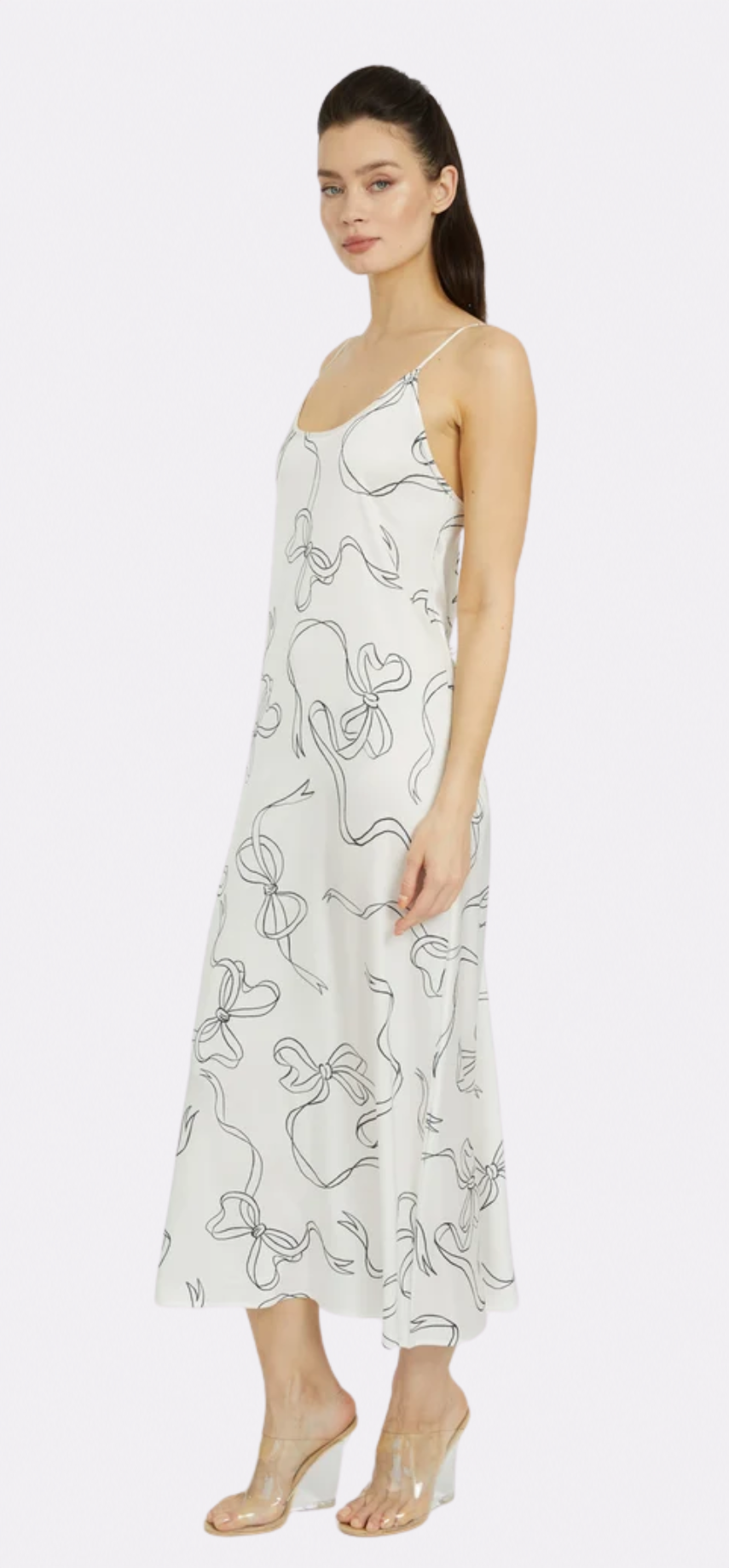 Bow White Long Chemise