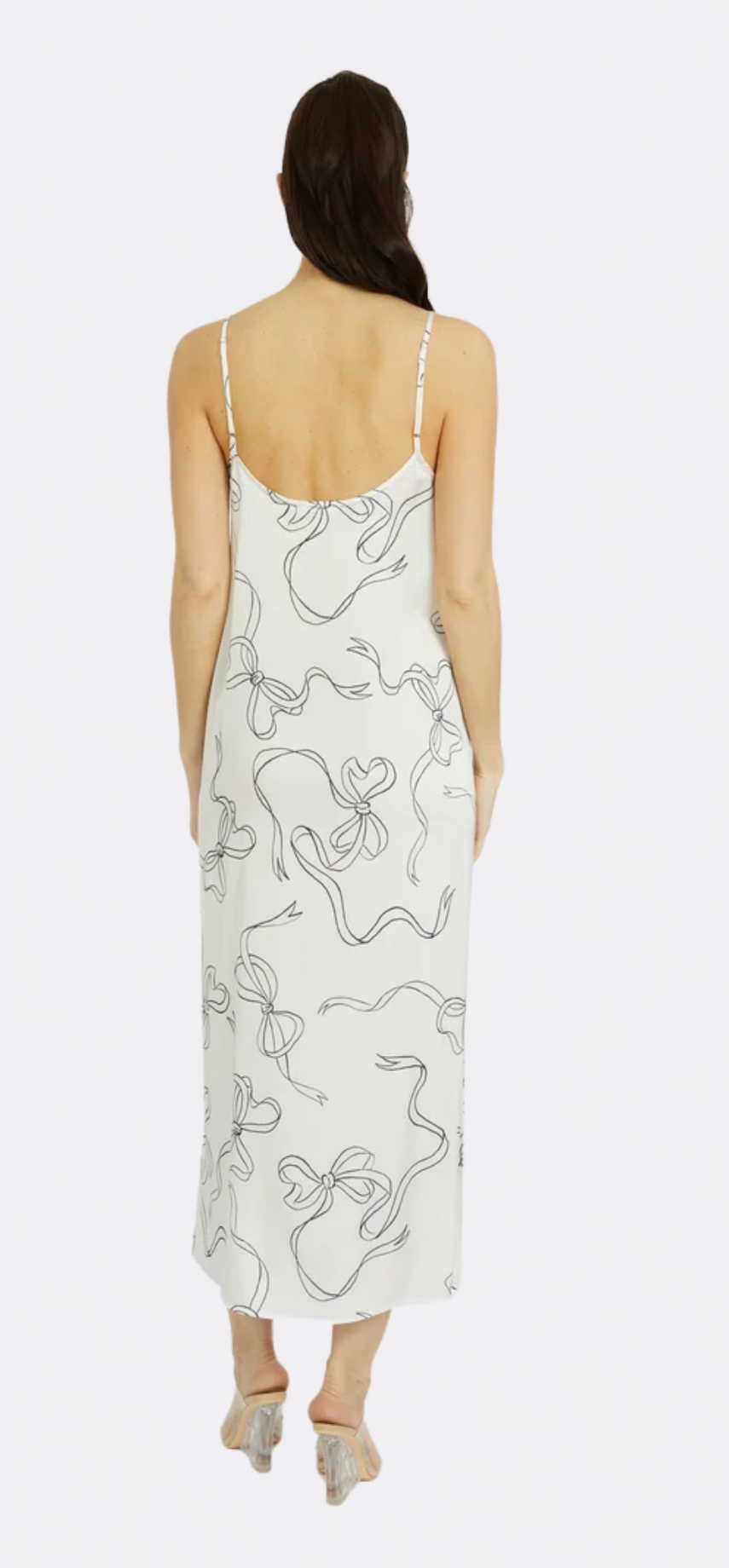 Bow White Long Chemise